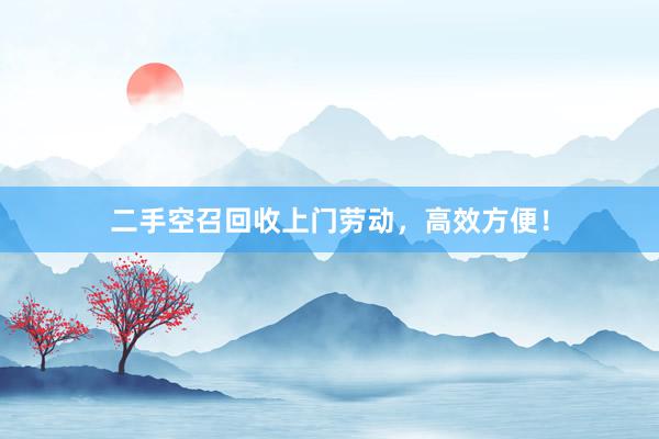 二手空召回收上门劳动，高效方便！