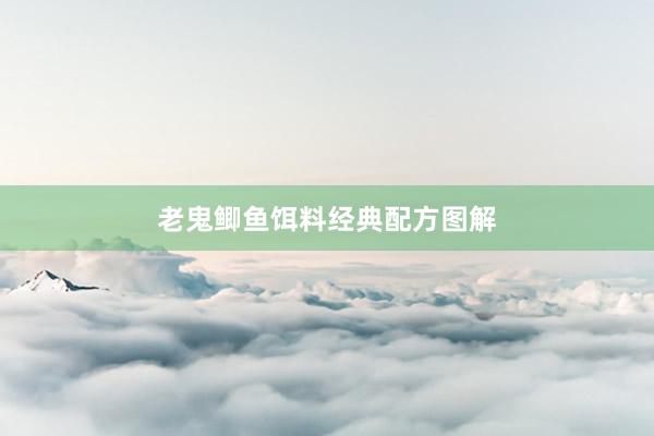 老鬼鲫鱼饵料经典配方图解